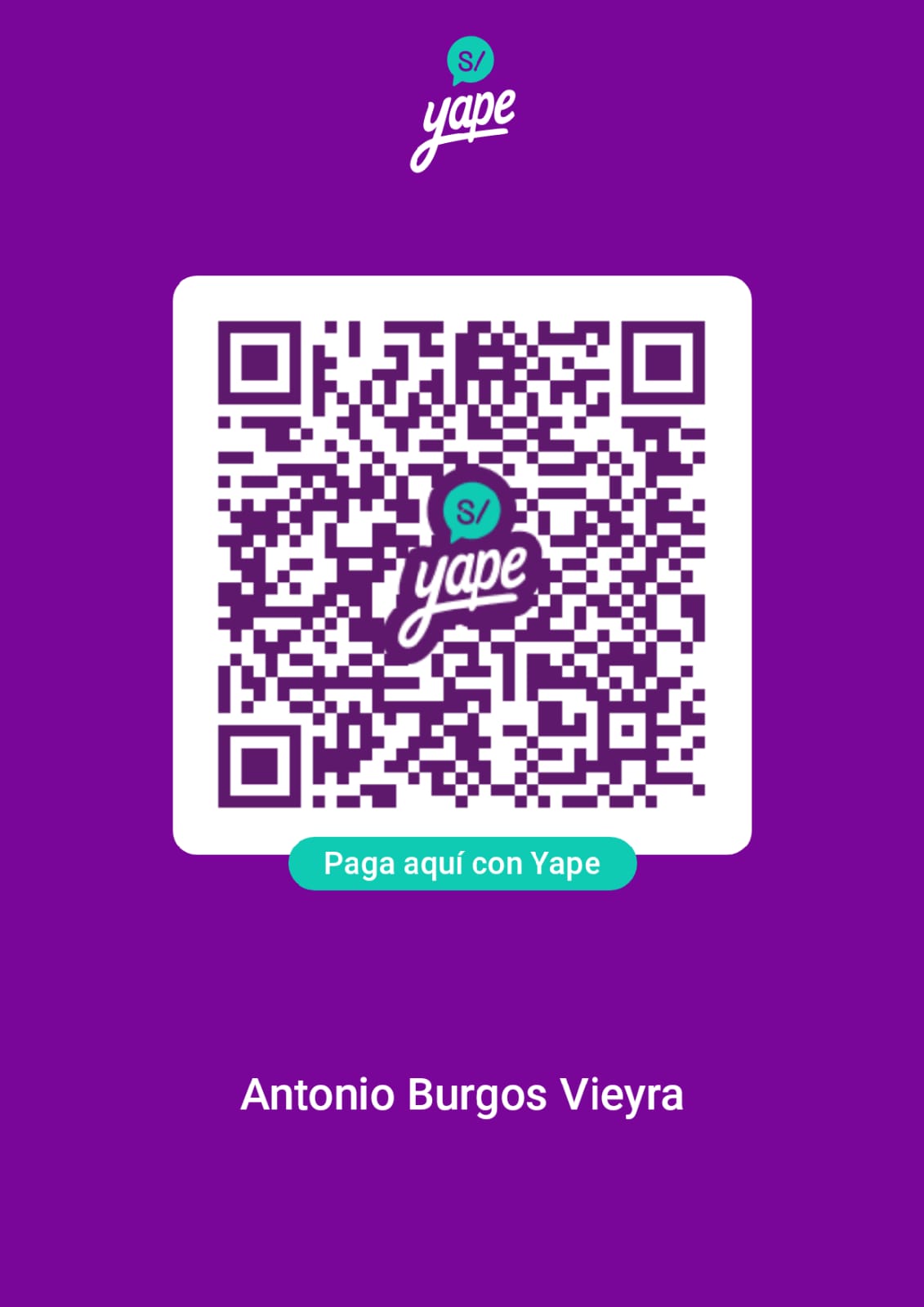 QR de pago Yape o Plin